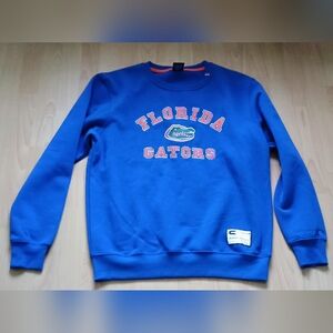 Colosseum Blue Florida Gators Crewneck Sweatshirt Size Large